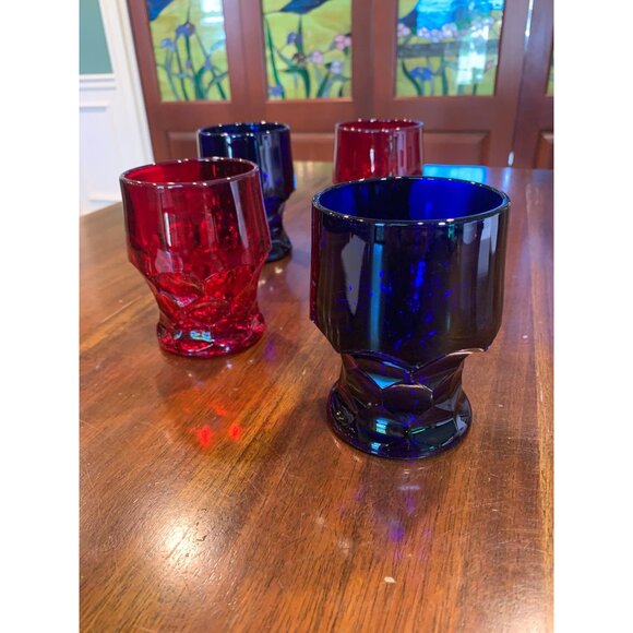 Vintage Georgian Honeycomb Lowball Scotch Glasses. - Picture 8 of 9